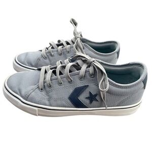 Converse Star Replay Ox Gray & Navy, Men's 8.5, Women's 10, Casual Sneaker